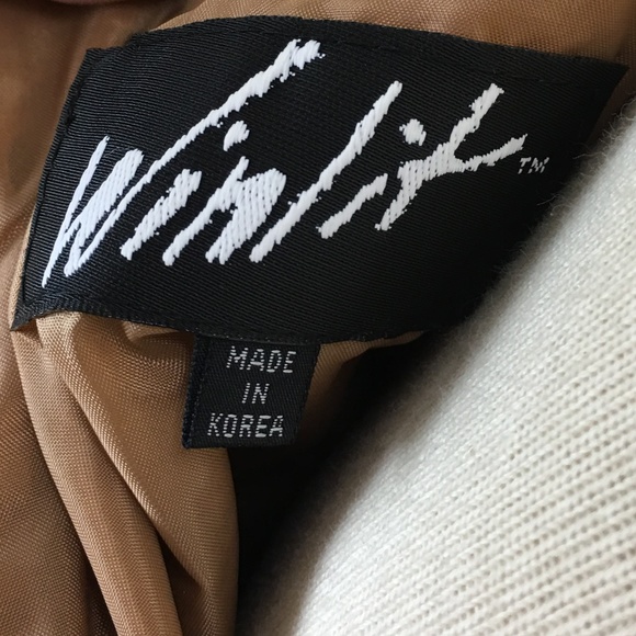 Vintage Winlit Suede Leather Pencil Skirt / Camel - Picture 8 of 8